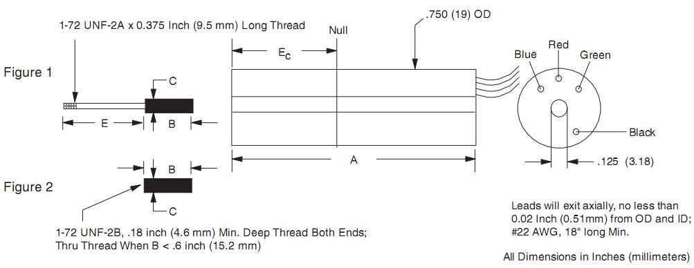 Trans-Tek Series 240 LVDTs位移传感器