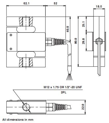 Tedea-Huntleigh 614 S型称重传感器