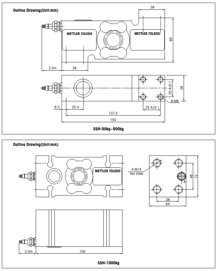 SSH-100kg称重传感器