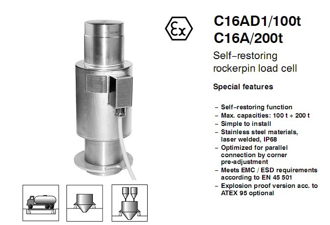 C16AD1/60T,C16AD1/60T称重传感器,德国HBM C16AD1/60T传感器