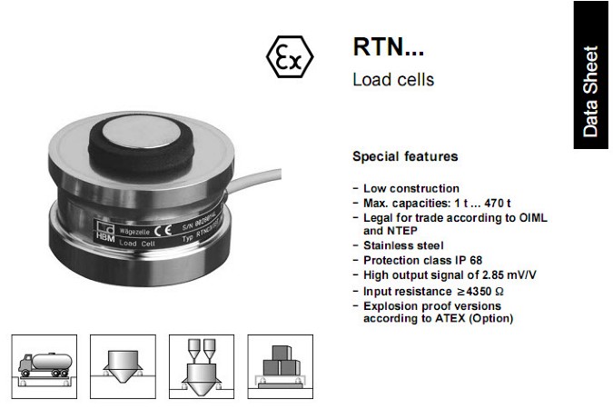 德国HBM称重传感器RTN0.05/10T